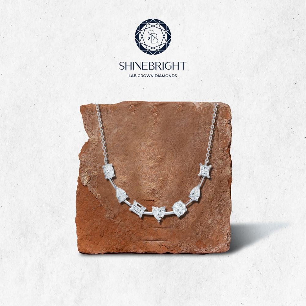 Multi-shape station necklace
